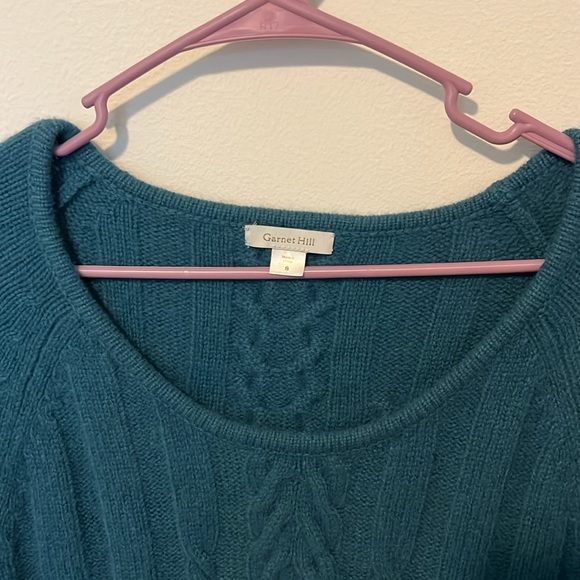 Garnet hill size small green/blue sweater - Picture 2 of 3
